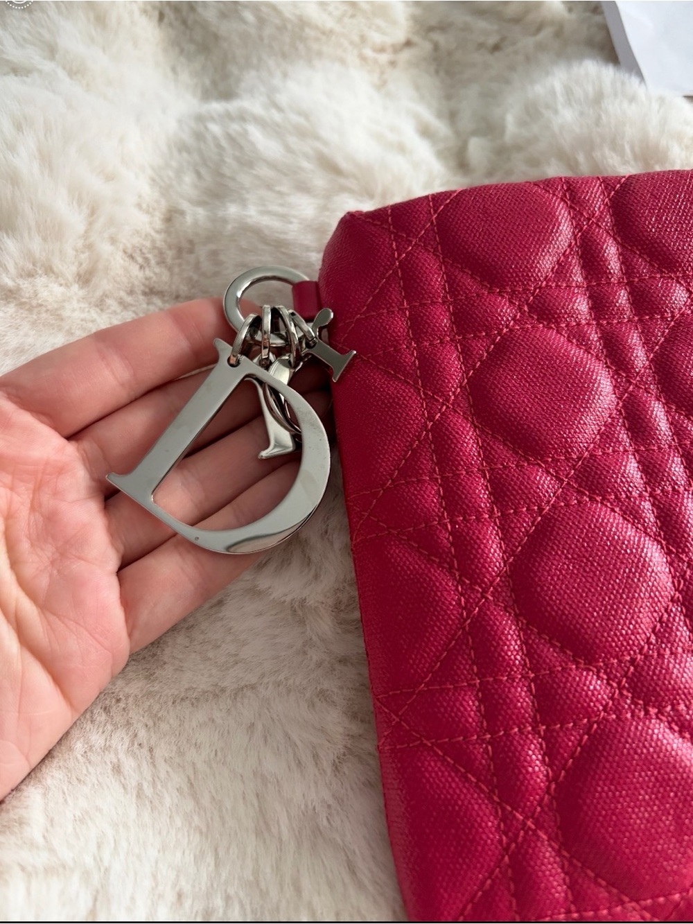 Dior Coated Canvas Cannage Panarea Quilted Clutch with authentication - Picture 3 of 11